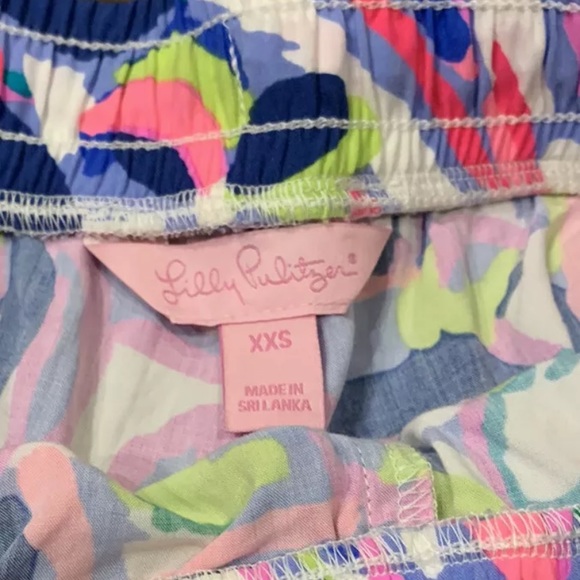 Lilly Pulitzer womens Katia Shorts Having A Blast Pink Purple Size XXS - Picture 3 of 4
